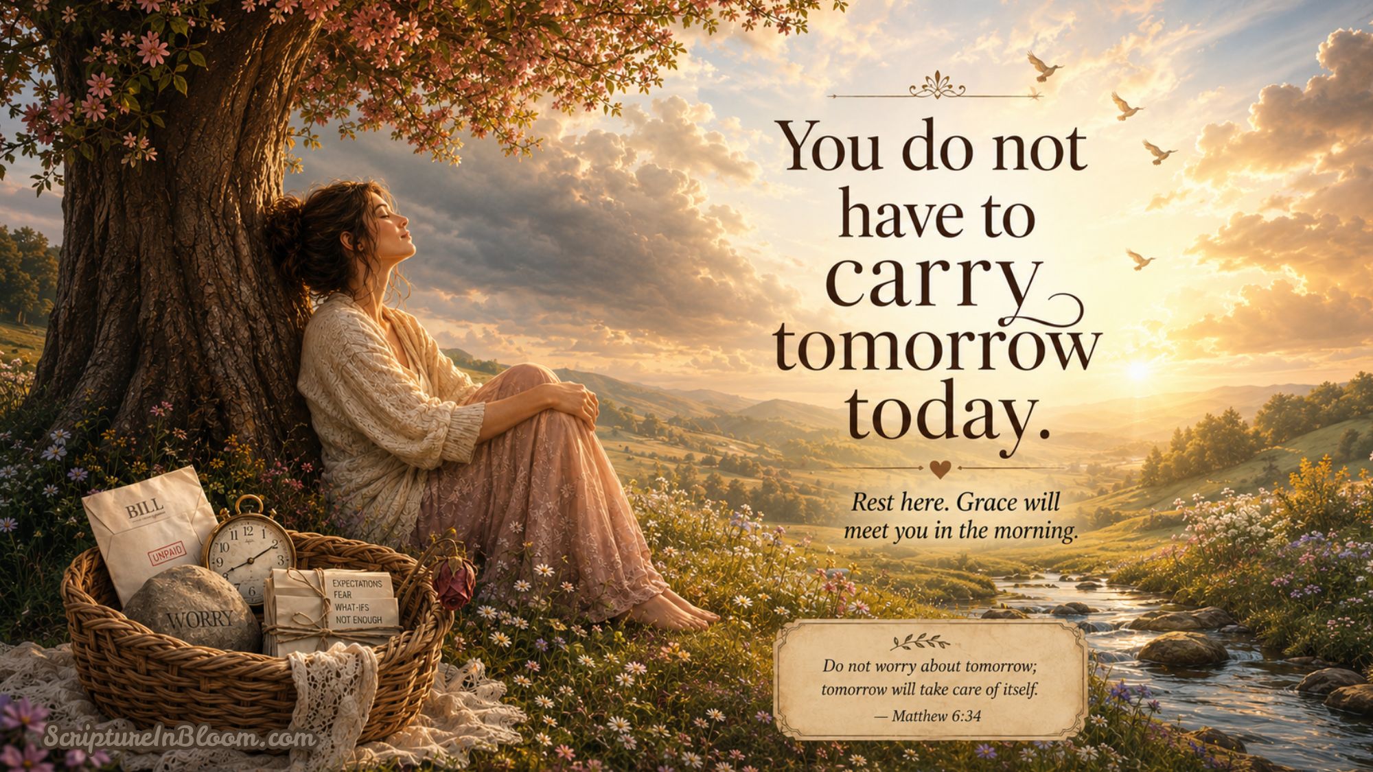 You Do Not Have to Carry Tomorrow Today